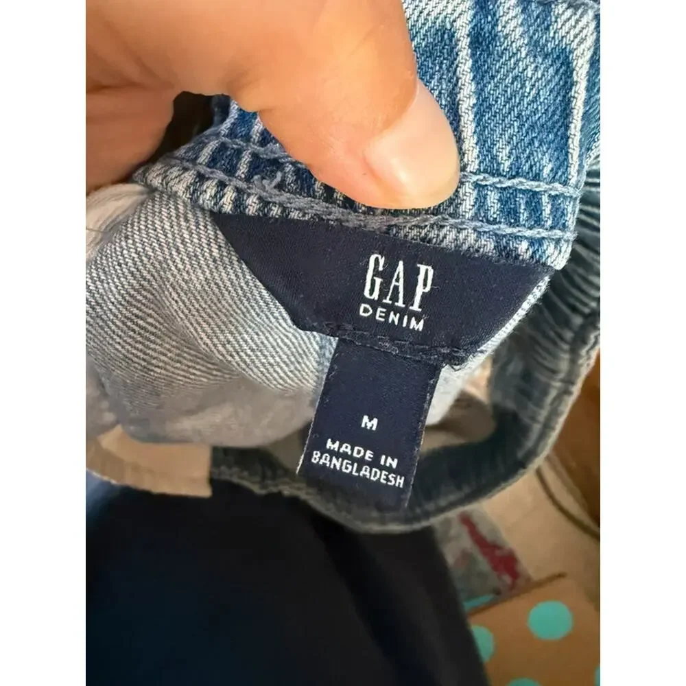 Gap Men’s Elastic Waist Pull on Denim Shorts